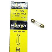 Лампа салона 24v/5W короткая