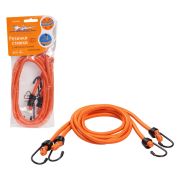 Стяжка крепления груза Airline набор 2 шт 80 см D-8мм, метал.крючки