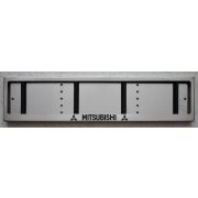 Рамка из нержавеющей стали с надписью MITSUBISHI